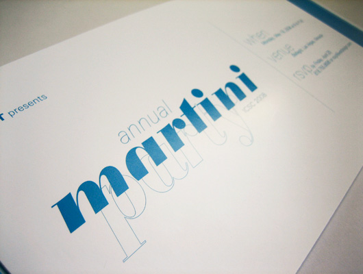 Martini Party Invitation card